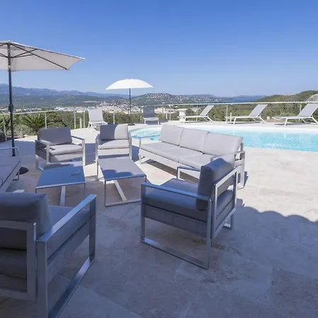 فيلة Grande A Porto-vecchio Avec Piscine, Jacuzzi, Sauna & Fitness - Vue Mer بورتو فيكشْيو